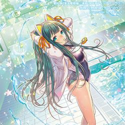 This is a pixiv picture whose title is 水際の熱視線 ケィツゥー.