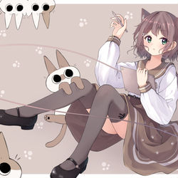 This is a pixiv picture whose title is ねこみみ.