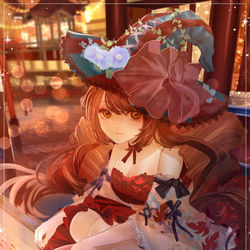 This is a pixiv picture whose title is 夏祭り魔女.