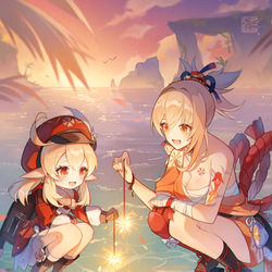 This is a pixiv picture whose title is 花火💥.