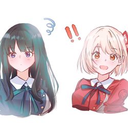 This is a pixiv picture whose title is リコリスリコイル.