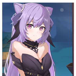 This is a pixiv picture whose title is 刻晴.