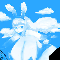 This is a pixiv picture whose title is 雲女らくがき.