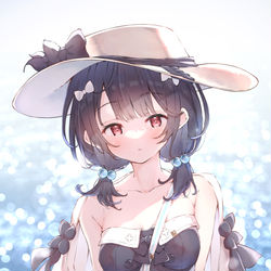 This is a pixiv picture whose title is 水着ビカラ.
