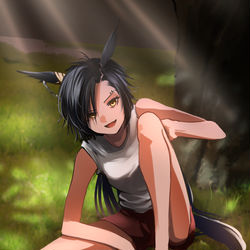 This is a pixiv picture whose title is さっき勝ってきた足だ.
