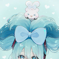 This is a pixiv picture whose title is シナモンミクとミクシナモン.