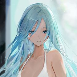 This is a pixiv picture whose title is 雫.
