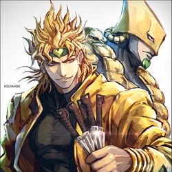 This is a pixiv picture whose title is DIO&ザ・ワールド.