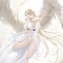 This is a pixiv picture whose title is ブレスト.