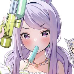 This is a pixiv picture whose title is 羽目を外しすぎたマックイーン.