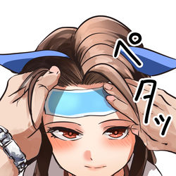 This is a pixiv picture whose title is 冷えピタ.