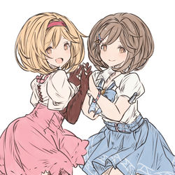 This is a pixiv picture whose title is ジータちゃんと田尻ちゃん.
