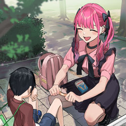 This is a pixiv picture whose title is 見た目地雷系で面倒見がいい幼馴染.