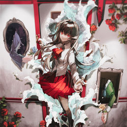 This is a pixiv picture whose title is 額縁.