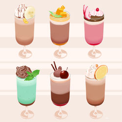 This is a pixiv picture whose title is チョコレートドリンク.