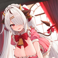 This is a pixiv picture whose title is メイド麻呂太ちゃん.