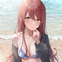 This is a pixiv picture whose title is 水着甜花ちゃん.