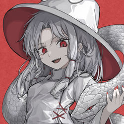 This is a pixiv picture whose title is アルビノ諏訪子.