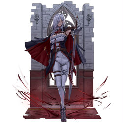 This is a pixiv picture whose title is Yuri Crimson.