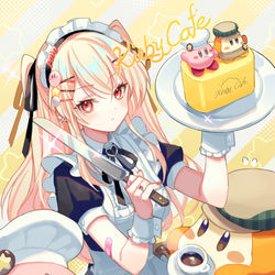 This is a pixiv picture whose title is カービィカフェ一番くじ.