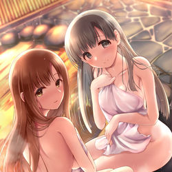 This is a pixiv picture whose title is 温泉ゆかさえ.