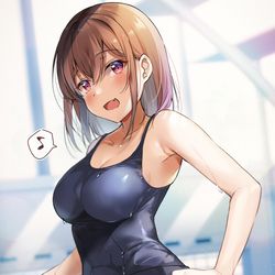 This is a pixiv picture whose title is 「この中、気になる？」.