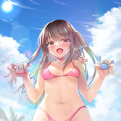 This is a pixiv picture whose title is おにぃ！見て見てカニ～！.