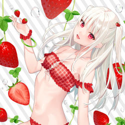 This is a pixiv picture whose title is 苺ハーバリウム.