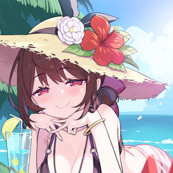 This is a pixiv picture whose title is サマーニコニコサマー.