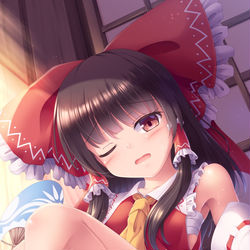 This is a pixiv picture whose title is 猛暑日の神社.