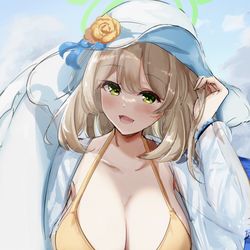 This is a pixiv picture whose title is 水着ノノミ.