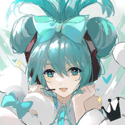 This is a pixiv picture whose title is 初音.