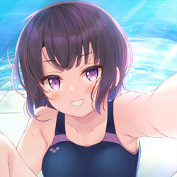 This is a pixiv picture whose title is プールサイドで.