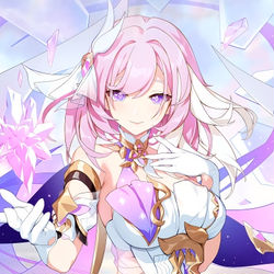 This is a pixiv picture whose title is Elysia The Herrscher of Humanity.