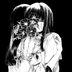 This is a pixiv picture whose title is 朝顔.