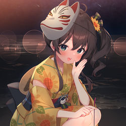 This is a pixiv picture whose title is ナイショ話.