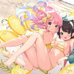 This is a pixiv picture whose title is レモンスカッシュ×スバルーナ.