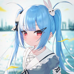 This is a pixiv picture whose title is 「かなえ、こっち」.