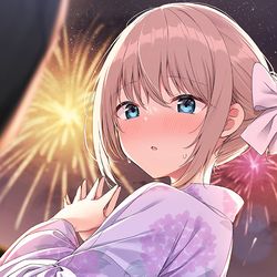 This is a pixiv picture whose title is 花火.