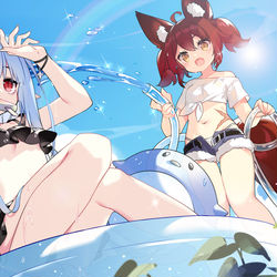 This is a pixiv picture whose title is 夏.
