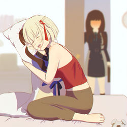 This is a pixiv picture whose title is Chisato x Dakina.