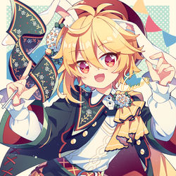 This is a pixiv picture whose title is 🐰💛💛.