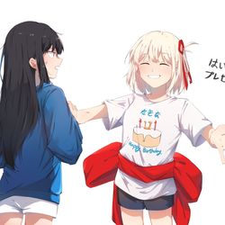 This is a pixiv picture whose title is 「Happy Birthday dear たきな～～～」.