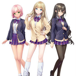This is a pixiv picture whose title is My Gyaru Girlfriend.