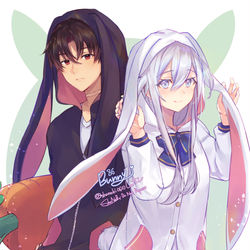 This is a pixiv picture whose title is バニー🐰.