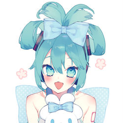 This is a pixiv picture whose title is シナモンミクさん💙.