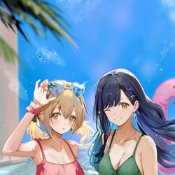 This is a pixiv picture whose title is 杏こは　Summer.