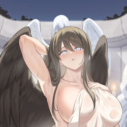This is a pixiv picture whose title is Morrighan.