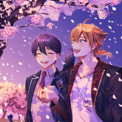 This is a pixiv picture whose title is 🌸咎人四周年🌸.