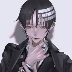 This is a pixiv picture whose title is 𝔇𝔢𝔞𝔱𝔥 𝔱𝔥𝔢 𝔎𝔦𝔡.